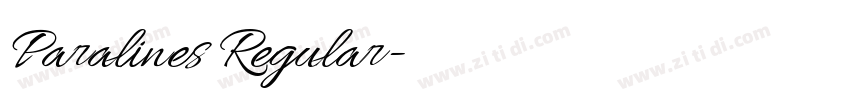 Paralines Regular字体转换 Paralines Regular字体转换